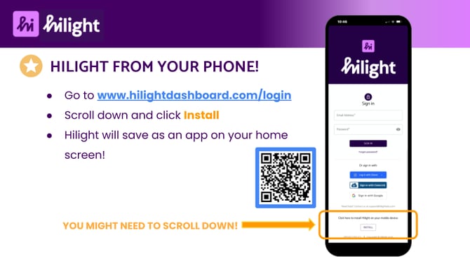 Install Hilight on Your Phone!